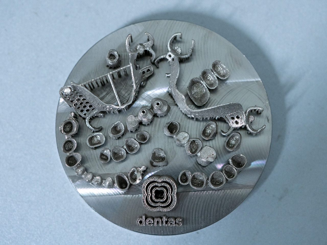 Printed CoCr dental framework
